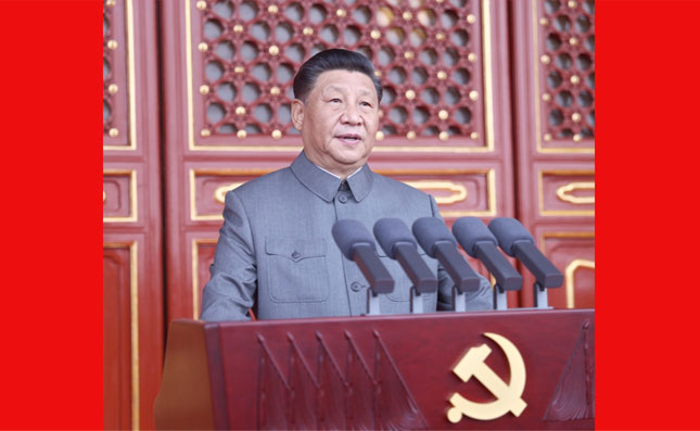 庆祝中国共产党成立100周年大会在天安门广场隆重...