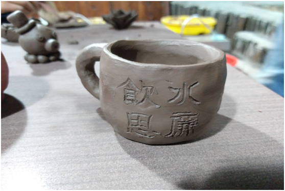 勤廉陶艺diy 廉洁思想驻心间